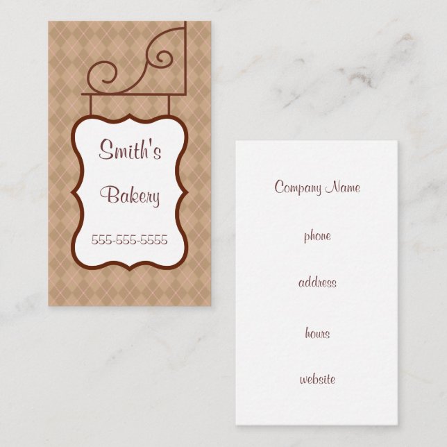 Vintage Professional Sign Business Cards (Front/Back)