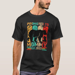 Vintage Promoted To Mommy Est 2022 First Time Mom T-Shirt