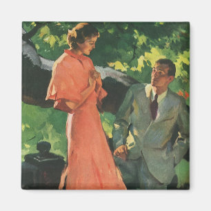 Vintage Proposal; Will You Marry Me? Magnet