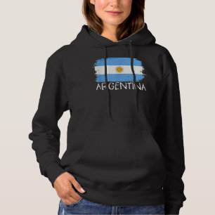 Vintage Proud Argentina Flag - Patriotic Argentini Hoodie