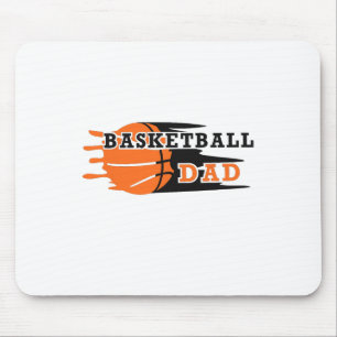 Vintage Proud Basketball Dad Fathers Day Basketbal Mouse Pad