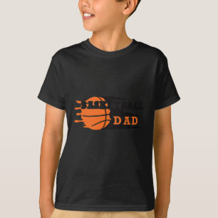 Vintage Proud Basketball Dad Fathers Day Basketbal T-Shirt