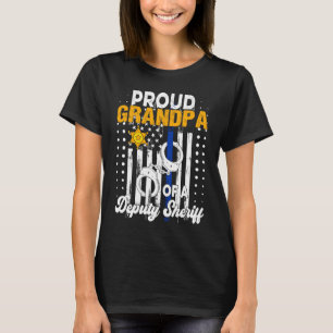 Vintage Proud Grandpa of a Deputy Sheriff Family P T-Shirt