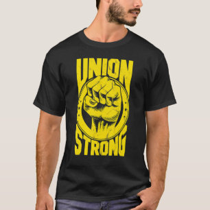 Vintage Proud Labor Day Workers Union Strong Fist T-Shirt