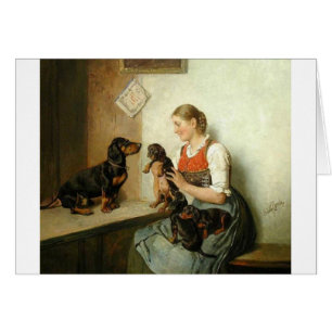 Vintage - Proud Mother Dachshund,