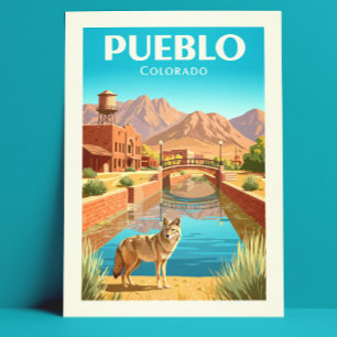 Vintage Pueblo Colorado Postcard