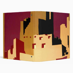 Vintage Pueblos of the Southwest WPA Poster Art Binder