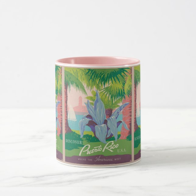 Vintage Puerto Rico: Island Travel Mug (Center)