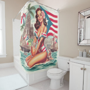 Vintage Puerto Rico Pin-Up