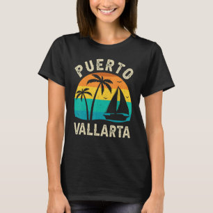 Vintage Puerto Vallarta Sunset Matching Family Va T-Shirt