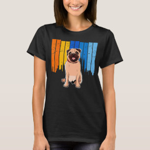 Vintage Pug Mops Carlin Dog Breed Cute T-Shirt