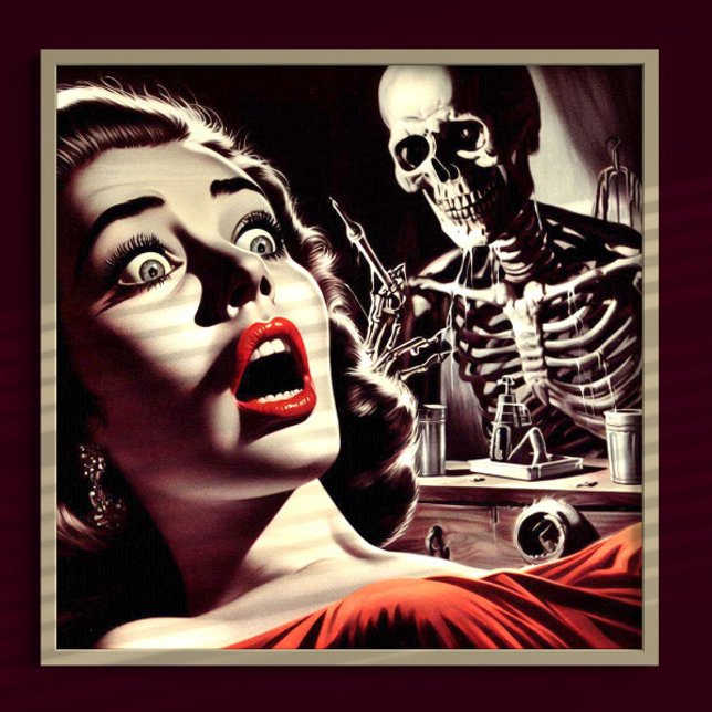 Vintage Pulp Horror Woman Poster (Creator Uploaded)