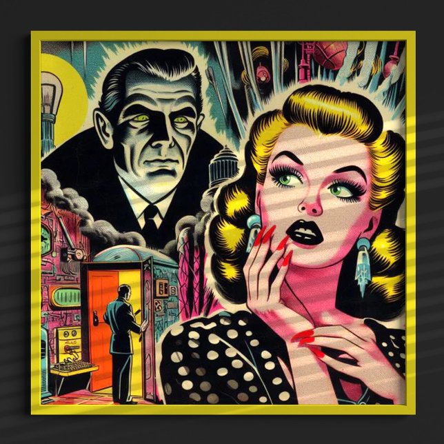 Vintage Pulp Illustration Poster (Creator Uploaded)