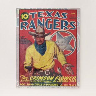 VINTAGE PULP MAGAZINE COVER ART WESTERN JIGSAW PUZZLE