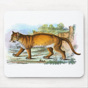 Vintage Puma Illustration Mousepad