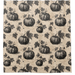Vintage Pumpkin and Vine Engraving Pattern (2)