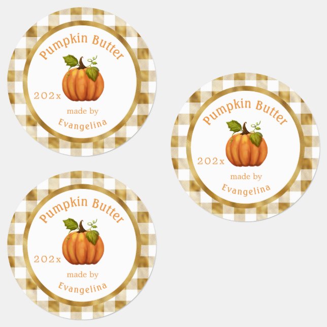 Vintage Pumpkin Butter Personalized Canning (Group)