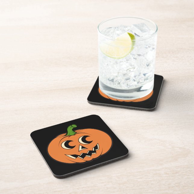 Vintage Pumpkin Coaster (Right Side)