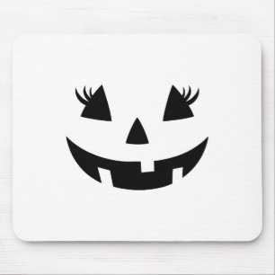 Vintage Pumpkin Face Jackolantern Jack O Lantern H Mouse Pad