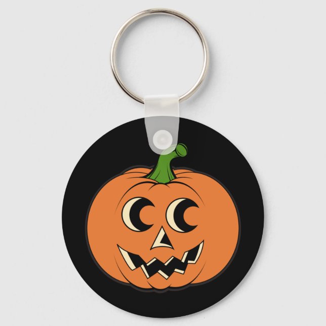 Vintage Pumpkin Keychain (Front)