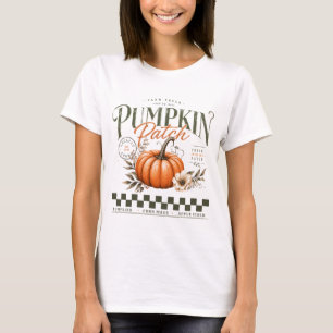 vintage Pumpkin Patch rustic pumpkin, cozy autumn T-Shirt