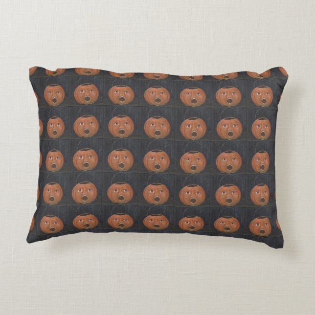 Vintage Pumpkin Pillow (Back)