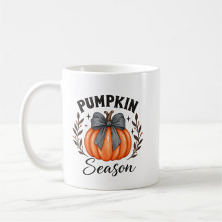 Vintage Pumpkin Season Mug, Autumn Mug, Halloween Coffee Mug