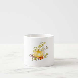 Vintage Pumpkin Thanksgiving Art Rustic Autumn Espresso Cup