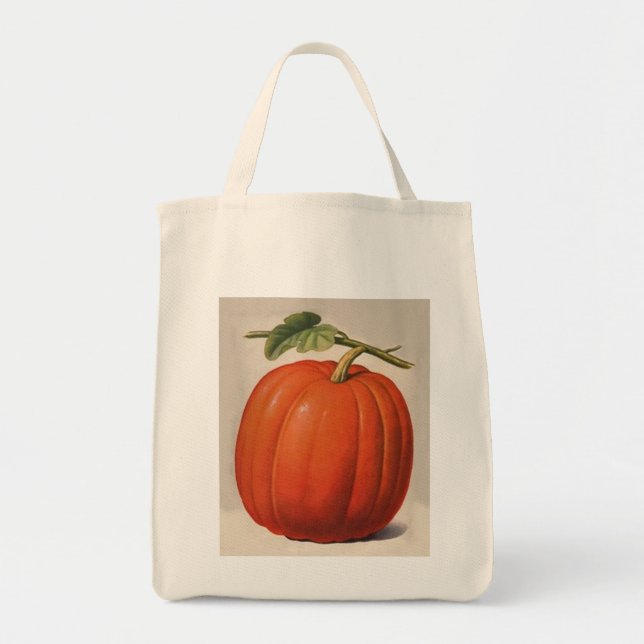 Vintage Pumpkin Tote Bag (Front)