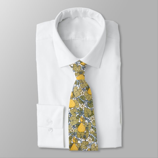 Vintage pumpkin vines pattern tie (Tied)