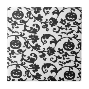 Vintage Pumpkin Vines Tile