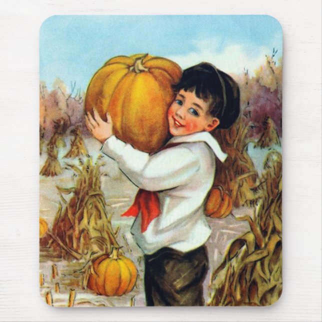 Vintage Pumpkins Mouse Pad (Front)