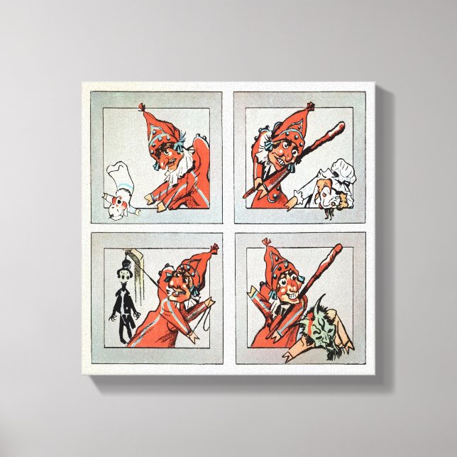 Vintage Punch and Judy Canvas Print (Front)