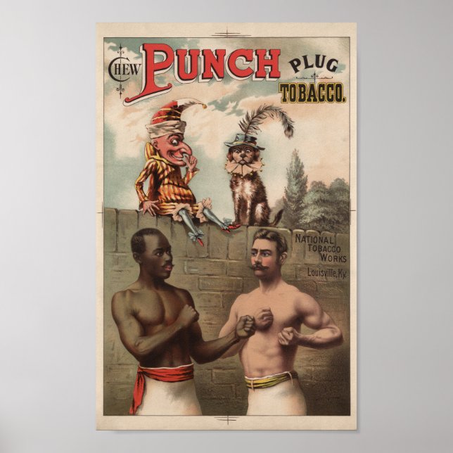Vintage Punch Chewing Tobacco Ad - 1886 Poster (Front)