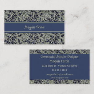 Vintage Punched Tin Business Card