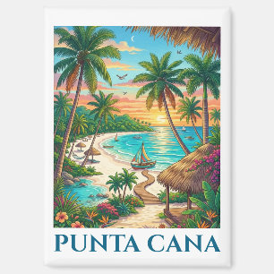 Vintage Punta Cana Dominican Republic Vacation Magnet