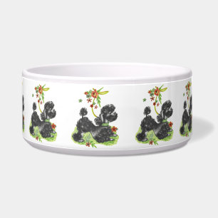 Vintage Puppy Art Perky Poodle