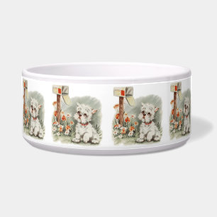 Vintage Puppy Art Sad Puppy