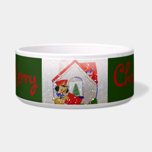 Vintage Puppy Merry Christmas