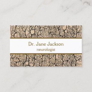 Vintage Purkinje Neuron Drawing Neurologist Doctor Business Card