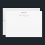 Vintage Purple Bow Future Mrs Bridal Shower Thank You Card<br><div class="desc">Vintage Purple Bow Future Mrs Bridal Shower Thank You Card. Also makes a great engagement gift.</div>