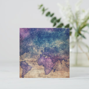 Vintage Purple Celestial World Map (13)