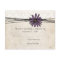 Vintage Purple Daisy Wedding RSVP