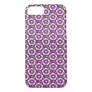 Vintage purple floral Dianthus Barbatus pattern Case-Mate iPhone Case