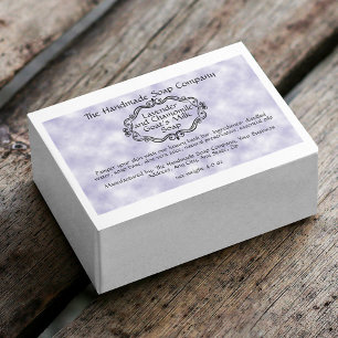 Vintage Purple Parchment Waterproof Soap Box Label