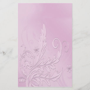 Vintage Purple Passion Floral Stationery