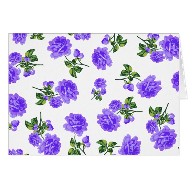 Vintage Purple Roses (Front Horizontal)