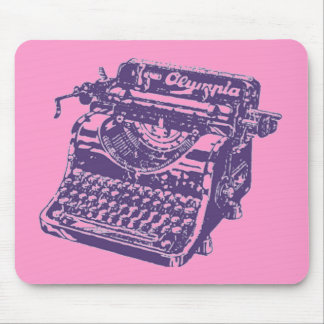 Vintage Purple Typewriter Mouse Pad