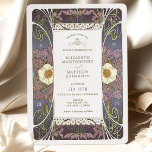 Vintage Purple Wedding Invitations Art Nouveau<br><div class="desc">Art Nouveau Vintage wedding invitations by Alphonse Mucha in a floral, romantic, and whimsical design. Victorian flourishes complement classic art deco fonts. Please enter your custom information, and you're done. If you wish to change the design further, simply click the blue "Customize It" button. Thank you so much for considering...</div>
