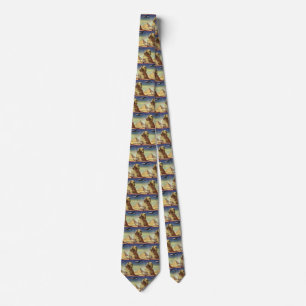 Vintage Pyramids, the Great Sphinx of Giza, Egypt Tie